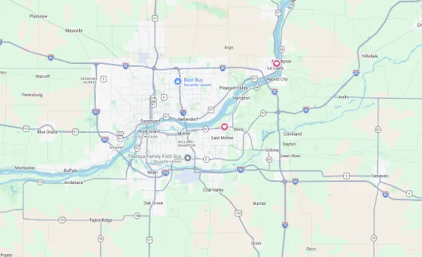 Map of quad cities
